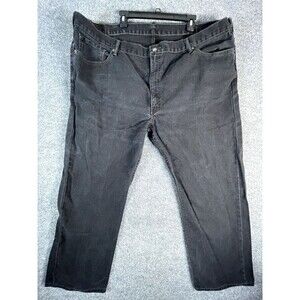 Levi's 505 Jeans Men's Size 50x30(47x 29) Black Straight Fit Cotton